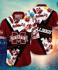 Mississippi State Bulldogs NCAA Flower Hawaii Shirt For Fans Ver 22