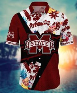 Mississippi State Bulldogs NCAA Flower Hawaii Shirt For Fans Ver 22
