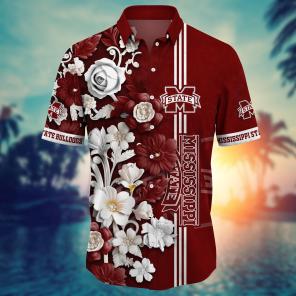 Mississippi State Bulldogs NCAA Flower Hawaii Shirt For Fans Ver 24