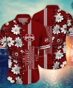 Mississippi State Bulldogs NCAA Flower Hawaii Shirt For Fans Ver 26