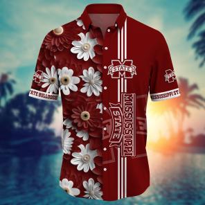 Mississippi State Bulldogs NCAA Flower Hawaii Shirt For Fans Ver 26