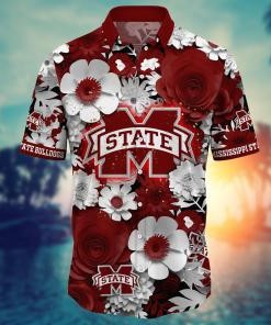 Mississippi State Bulldogs NCAA Flower Hawaii Shirt For Fans Ver 27