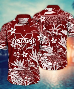 Mississippi State Bulldogs NCAA Flower Hawaii Shirt For Fans Ver 29
