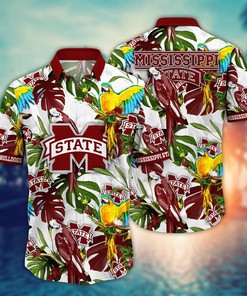 Mississippi State Bulldogs NCAA Flower Hawaii Shirt For Fans Ver 3