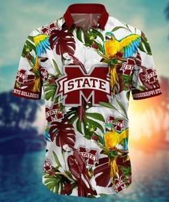 Mississippi State Bulldogs NCAA Flower Hawaii Shirt For Fans Ver 3