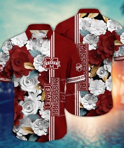 Mississippi State Bulldogs NCAA Flower Hawaii Shirt For Fans Ver 35