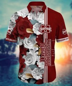 Mississippi State Bulldogs NCAA Flower Hawaii Shirt For Fans Ver 35