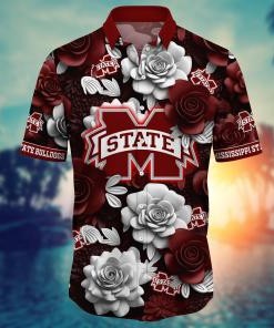 Mississippi State Bulldogs NCAA Flower Hawaii Shirt For Fans Ver 37