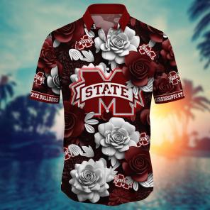 Mississippi State Bulldogs NCAA Flower Hawaii Shirt For Fans Ver 37