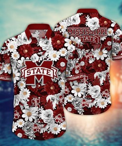 Mississippi State Bulldogs NCAA Flower Hawaii Shirt For Fans Ver 4
