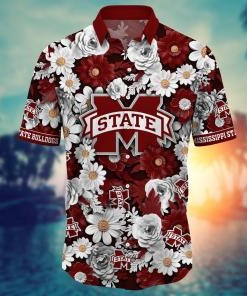 Mississippi State Bulldogs NCAA Flower Hawaii Shirt For Fans Ver 4