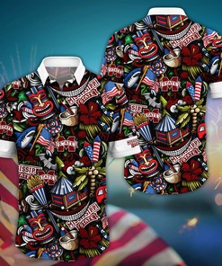 Mississippi State Bulldogs NCAA Flower Hawaii Shirt For Fans Ver 5