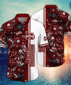 Mississippi State Bulldogs NCAA Flower Hawaii Shirt For Fans Ver 6
