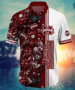 Mississippi State Bulldogs NCAA Flower Hawaii Shirt For Fans Ver 6