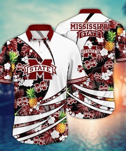 Mississippi State Bulldogs NCAA Flower Hawaii Shirt For Fans Ver 7