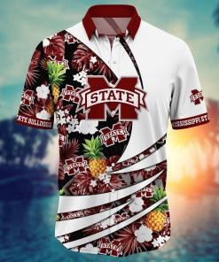 Mississippi State Bulldogs NCAA Flower Hawaii Shirt For Fans Ver 7