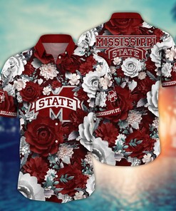 Mississippi State Bulldogs NCAA Flower Hawaii Shirt For Fans Ver 8