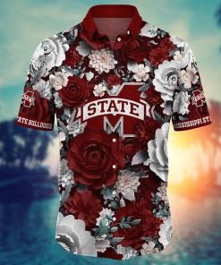 Mississippi State Bulldogs NCAA Flower Hawaii Shirt For Fans Ver 8