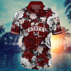 Mississippi State Bulldogs NCAA Flower Hawaii Shirt For Fans Ver 8