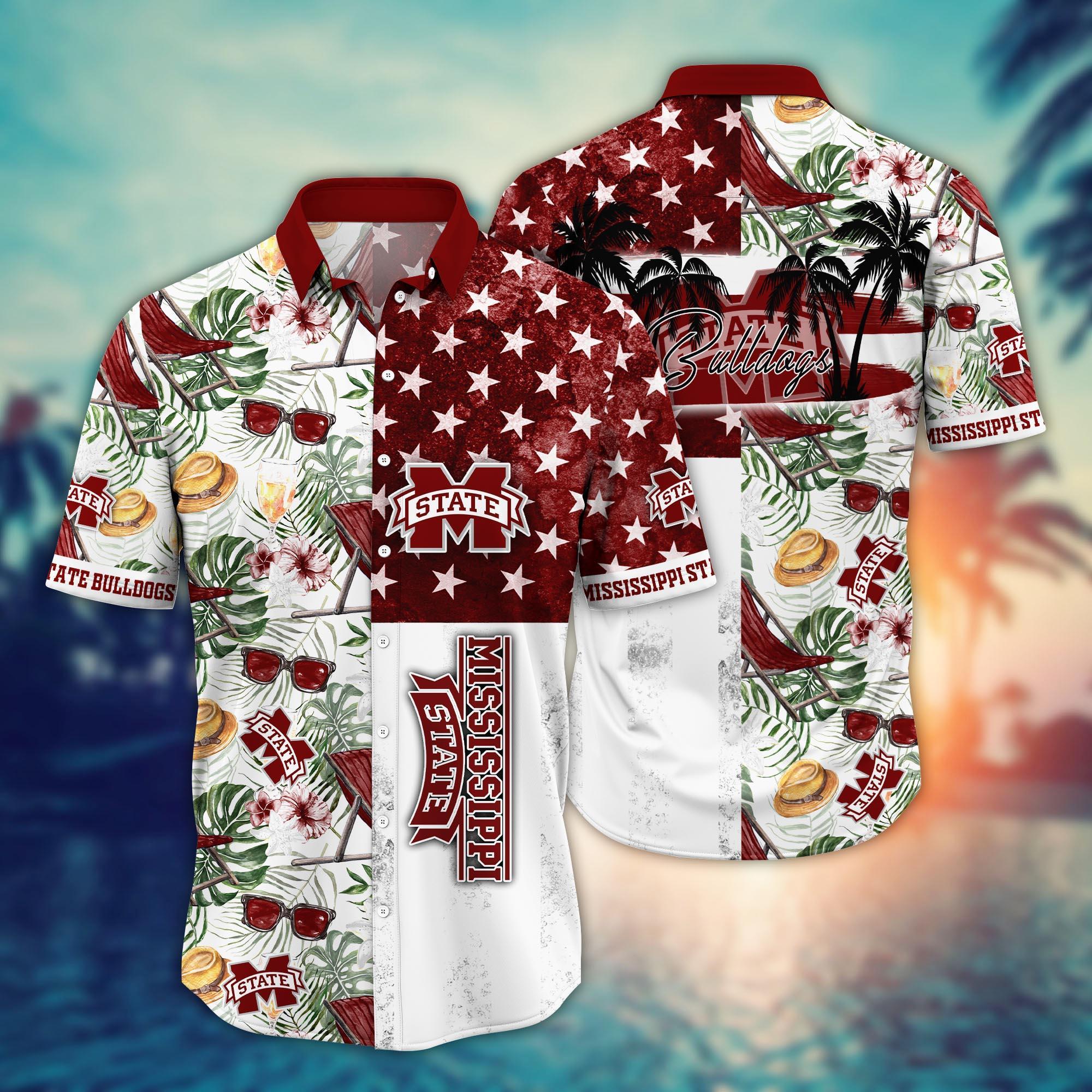 Mississippi State Bulldogs NCAA Flower Hawaii Shirt For Fans Ver 9