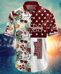 Mississippi State Bulldogs NCAA Flower Hawaii Shirt For Fans Ver 9