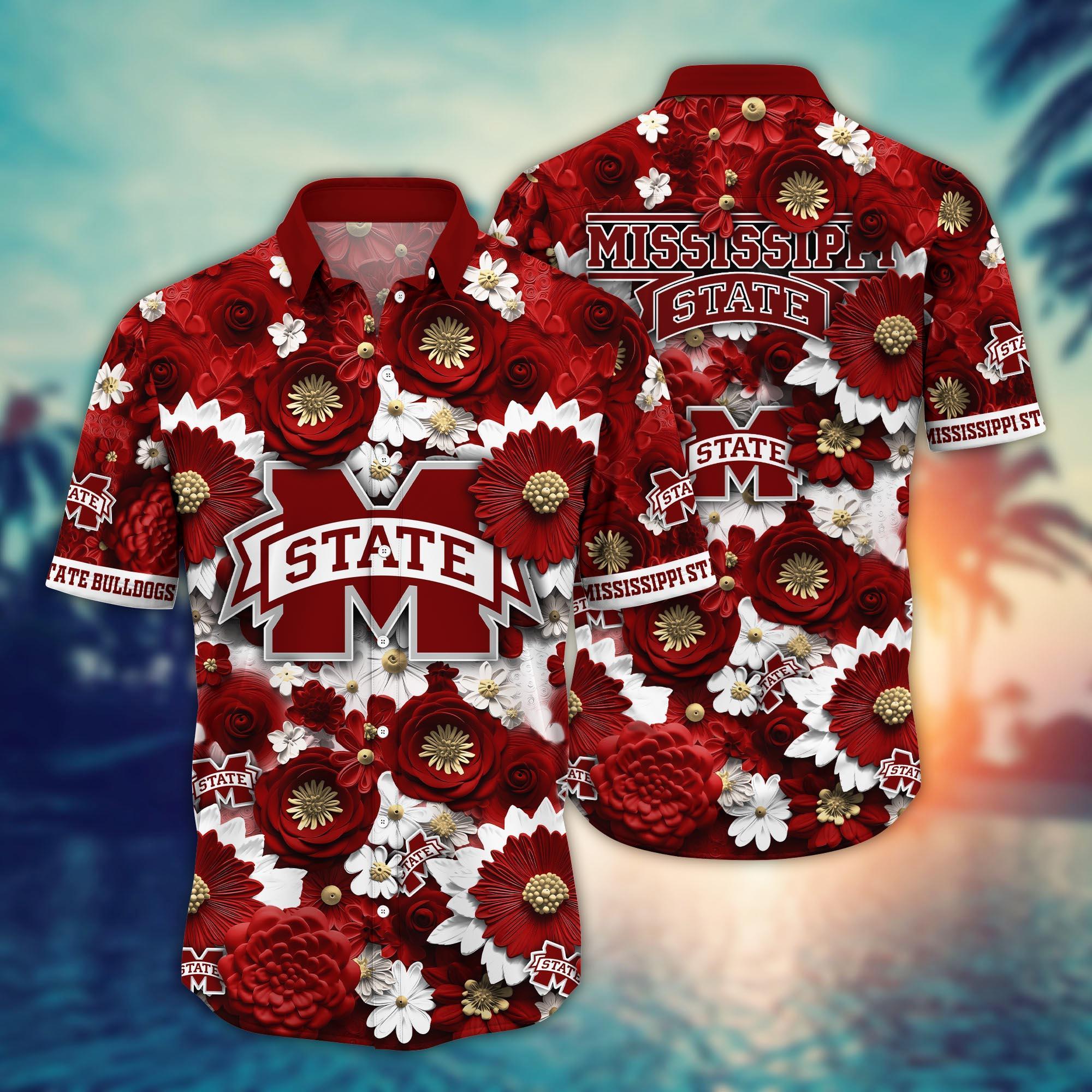 Mississippi State Bulldogs NCAA Hawaiian Shirt for This Summer Customize Shirt Any Team