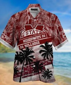 Mississippi State Bulldogs NCAA Palm Tree Pattern Hawaii Shirt For Sports Fans