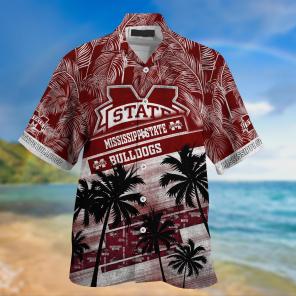 Mississippi State Bulldogs NCAA Palm Tree Pattern Hawaii Shirt For Sports Fans