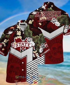 Mississippi State Bulldogs NCAA Tropical Hawaiian Shirt and Shorts - Perfect Set for Summer Beach Days