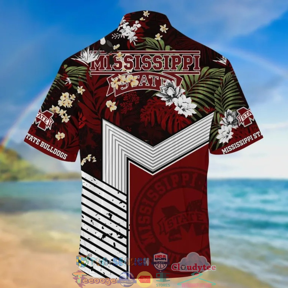 Mississippi State Bulldogs NCAA Tropical Hawaiian Shirt and Shorts - Perfect Set for Summer Beach Days