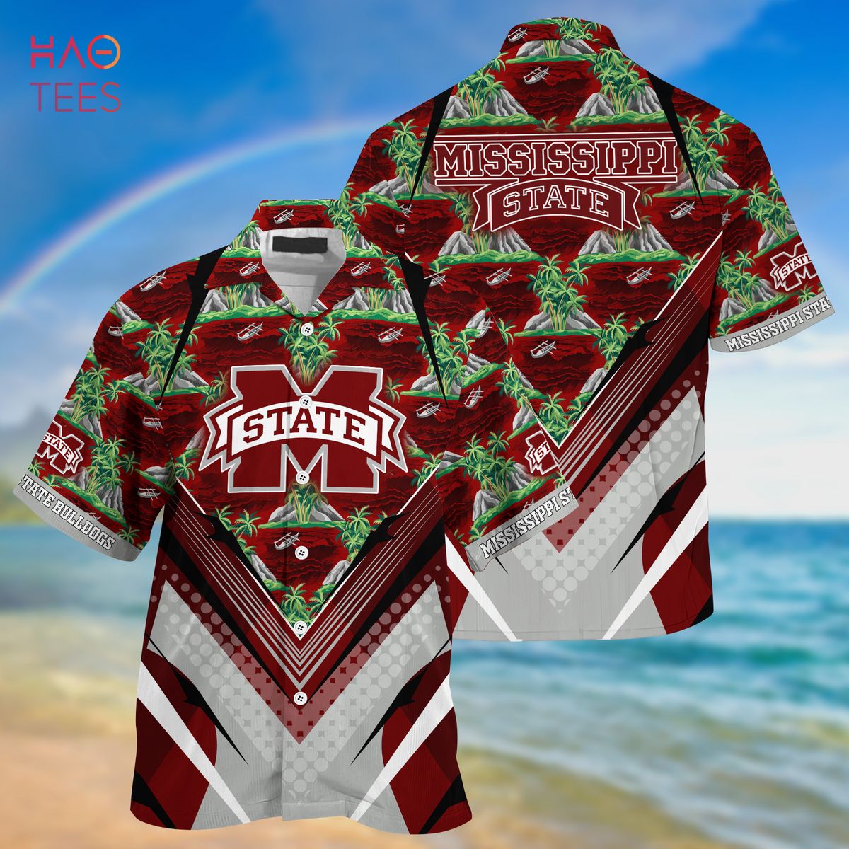 Mississippi State Bulldogs Summer Hawaiian Shirt And Shorts For Sports Fans