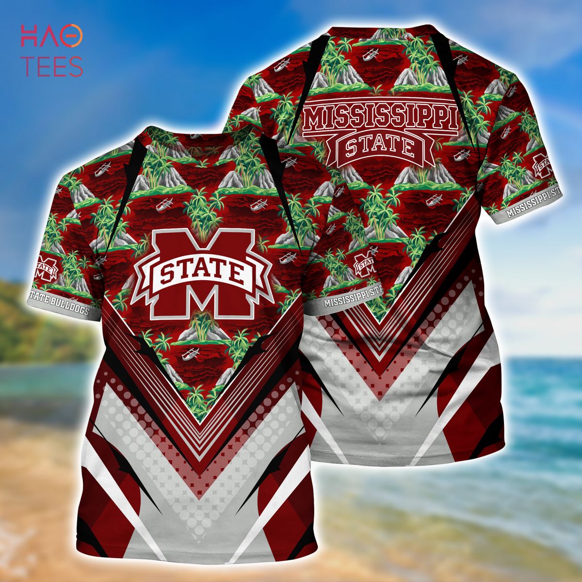 Mississippi State Bulldogs Summer Hawaiian Shirt And Shorts For Sports Fans