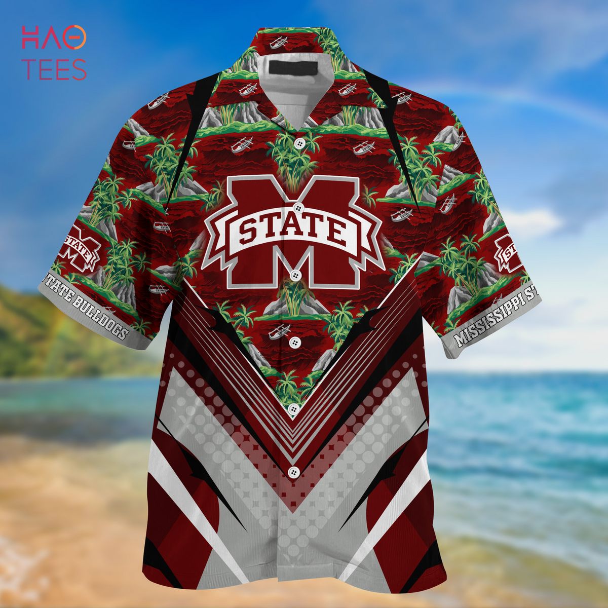 Mississippi State Bulldogs Summer Hawaiian Shirt And Shorts For Sports Fans