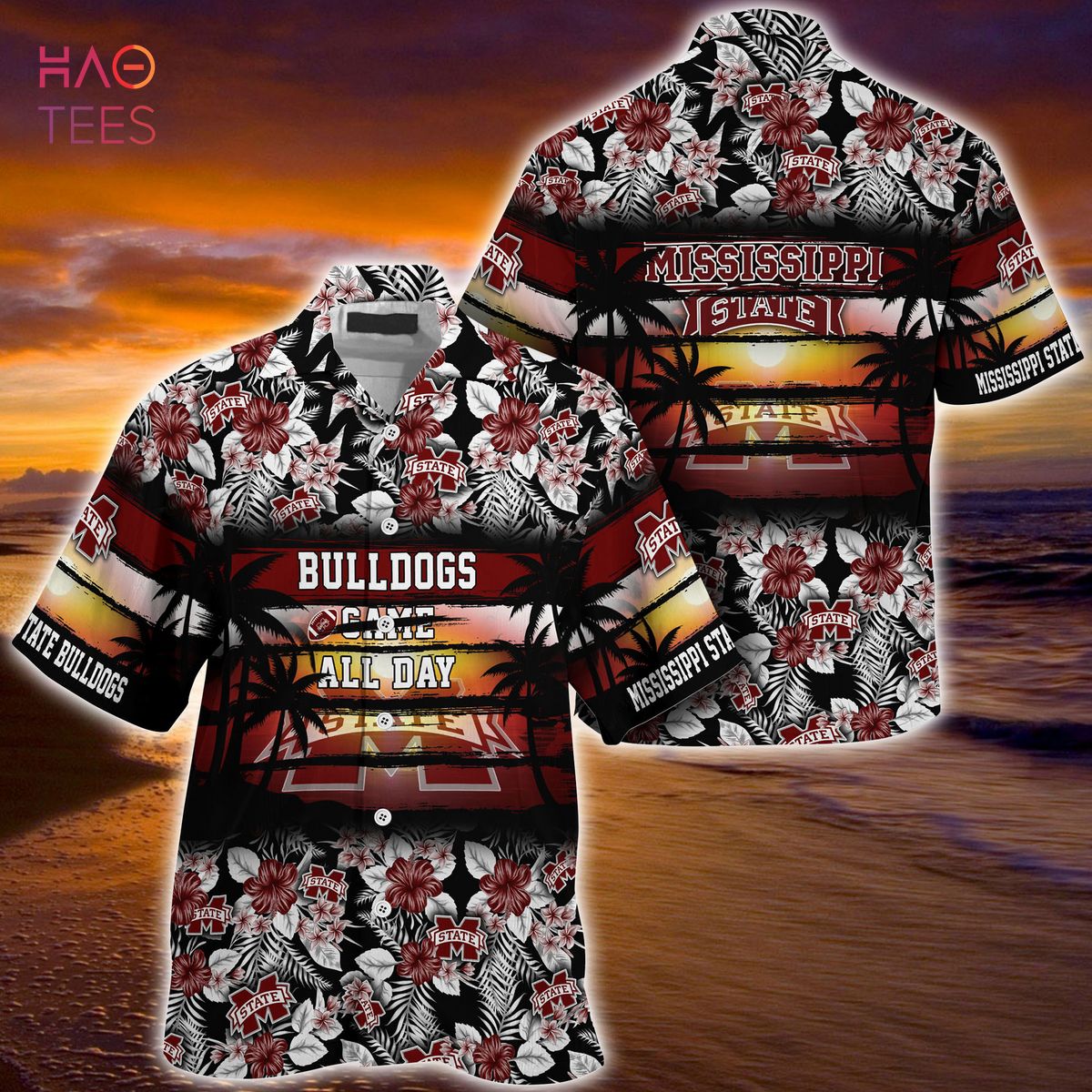 Mississippi State Bulldogs Summer Hawaiian Shirt - Sporty and Trendy Floral Pattern for This Year