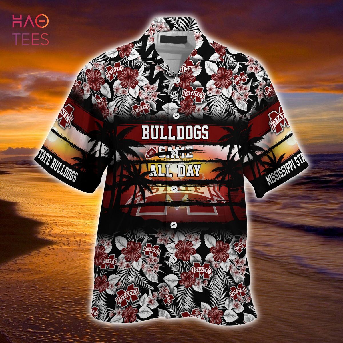 Mississippi State Bulldogs Summer Hawaiian Shirt - Sporty and Trendy Floral Pattern for This Year