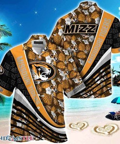 Missouri Tigers Beach Hawaiian Shirt with Tropical Flower Pattern for Summer Fun