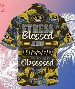 Missouri Tigers Hawaiian Shirt And Shorts For Summer, Stress Blessed Obsessed Fans 