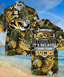 Missouri Tigers Hawaiian Shirt And Shorts For Summer, Tropical Patterns For Fans
