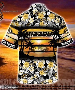 Missouri Tigers Hawaiian Shirt with Hibiscus Pattern for Sports Fan on Vacation