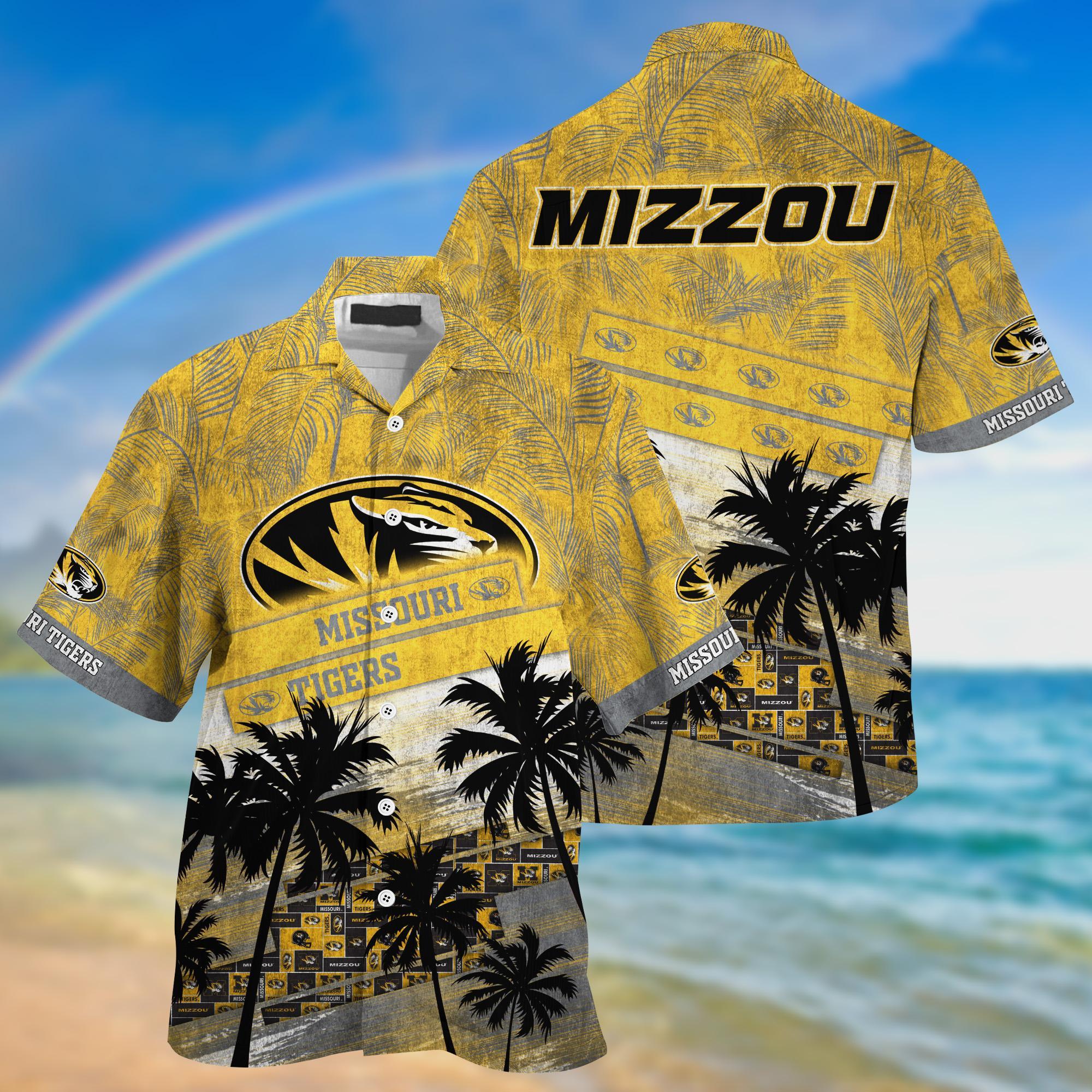 Missouri Tigers NCAA Palm Tree Pattern Hawaii Shirt For Sports Fans