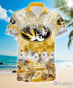 Missouri Tigers NCAA Summer Hawaiian Shirt and Shorts - Perfect for a Day at the Beach.