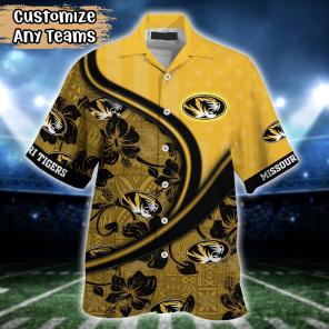 Missouri Tigers NCAA US Flag Flower Hawaii Shirt For Fans