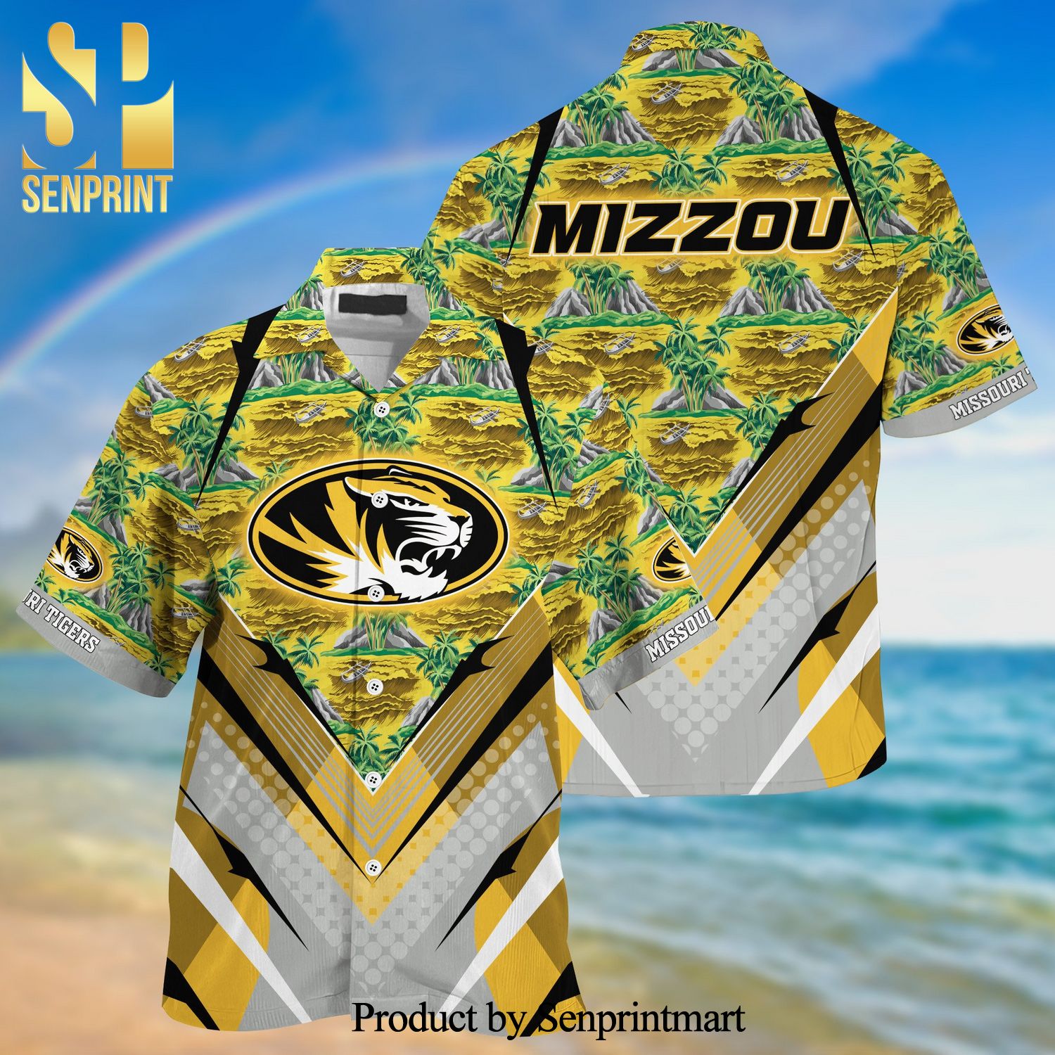 Missouri Tigers Summer Hawaiian Shirt - A Must-Have for Sports Fans.