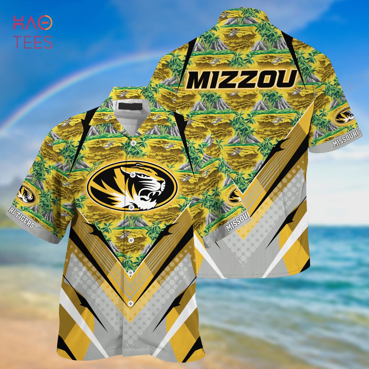 Missouri Tigers Summer Hawaiian Shirt And Shorts For Sports Fans