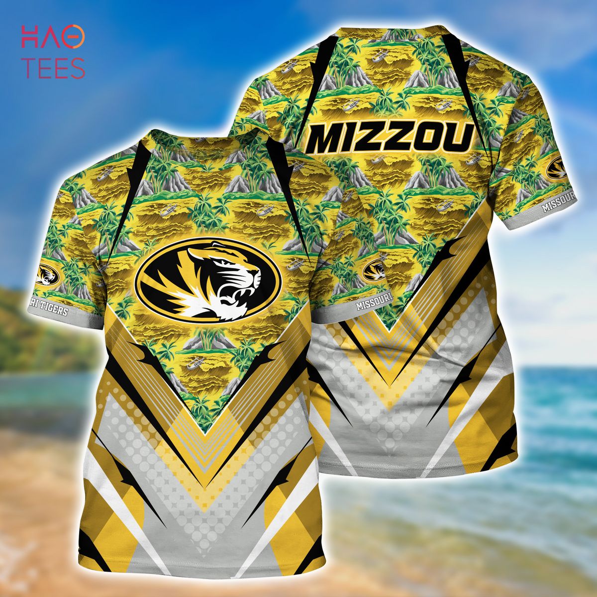 Missouri Tigers Summer Hawaiian Shirt And Shorts For Sports Fans