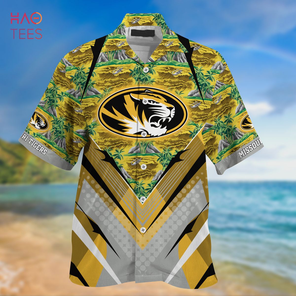 Missouri Tigers Summer Hawaiian Shirt And Shorts For Sports Fans