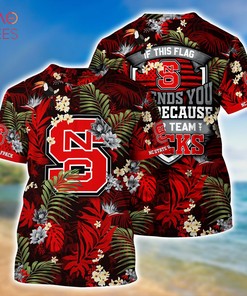 NC State Wolfpack Hawaiian Shirt And Shorts For Summer, Tropical Patterns For Fans