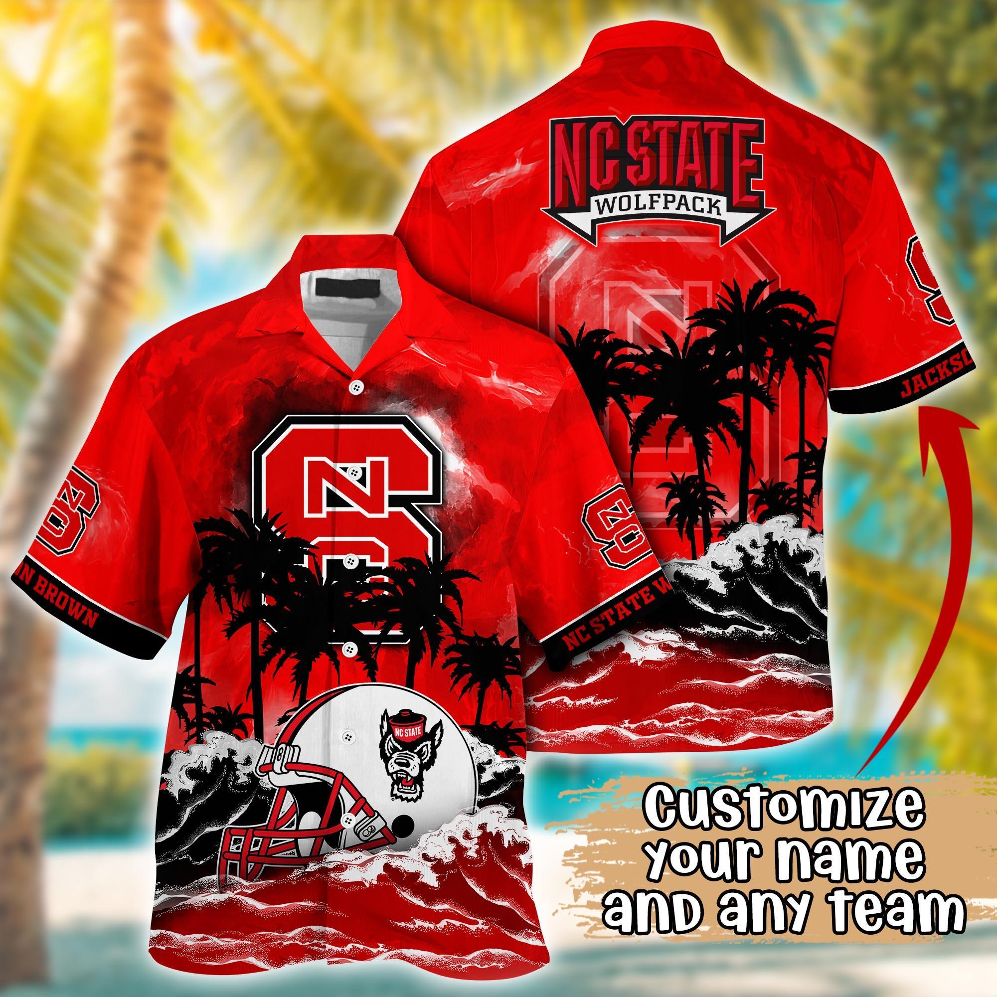 NC State Wolfpack NCAA Best Hawaiian Shirt Ever- Customize Any Team Any League