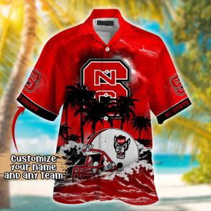 NC State Wolfpack NCAA Best Hawaiian Shirt Ever- Customize Any Team Any League