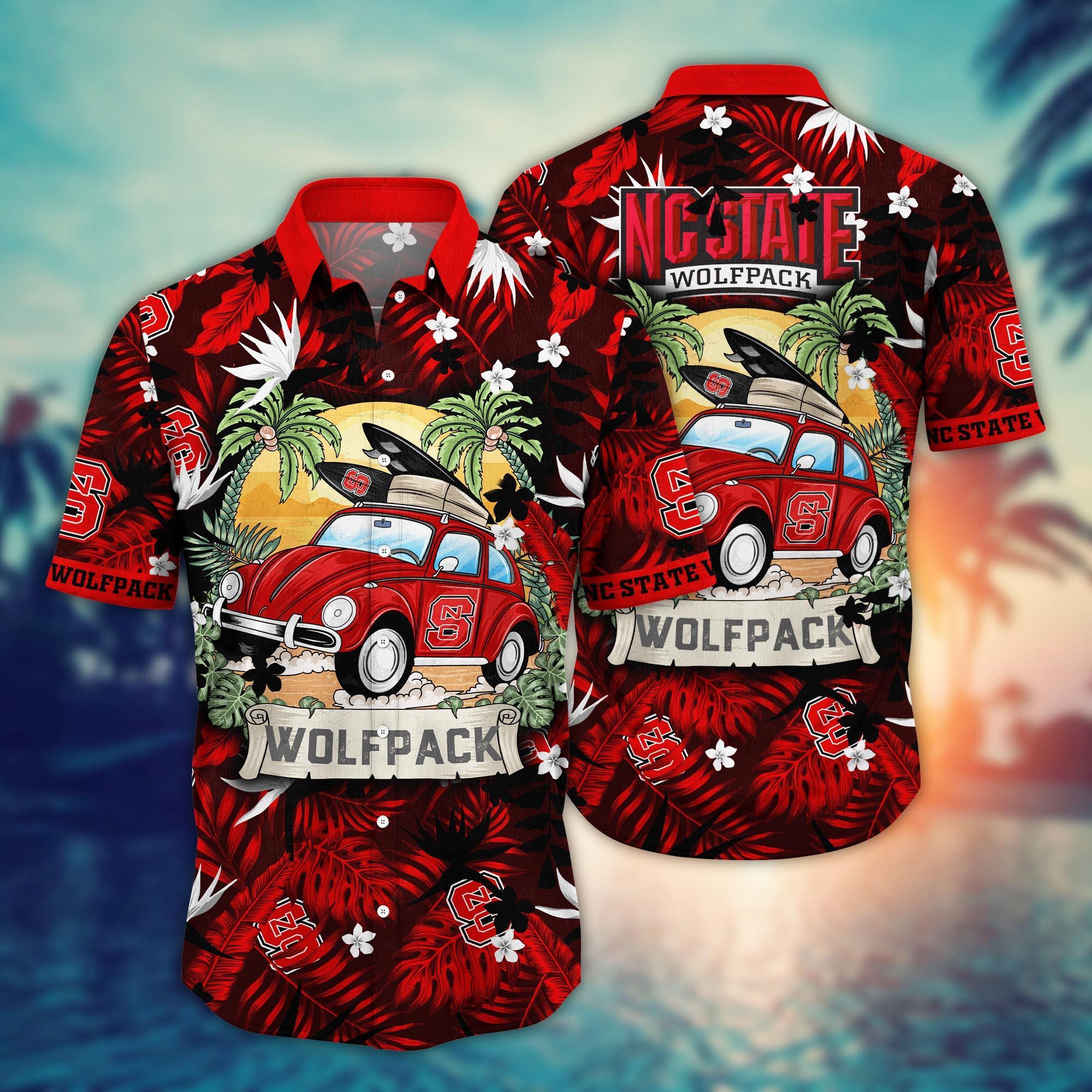 NC State Wolfpack NCAA Flower Hawaii Shirt For Fans Ver 1